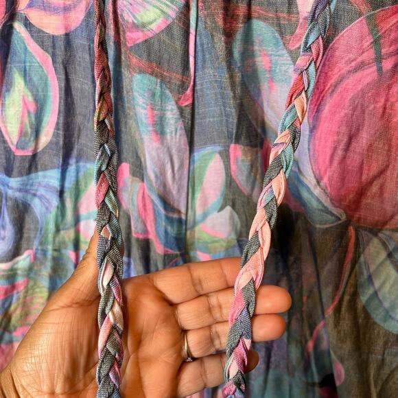 BOAMAR Anthropologie Miranda Dress in Watercolor Vibes Size‎ Medium Resort Beach - Picture 2 of 8